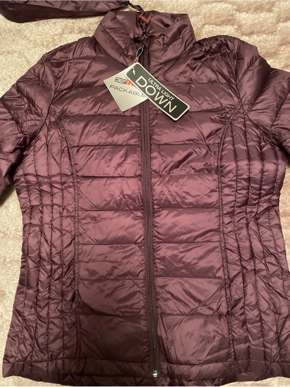 32 Degrees Weatherproof Packable Ultra-Light Down Jacket - Eggplant
